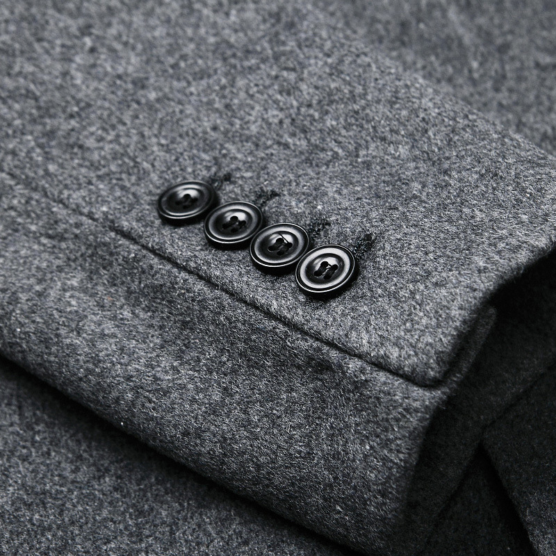 男性の毛は対外貿易の越境のメーカーがウールのラシャのコートを供給します。