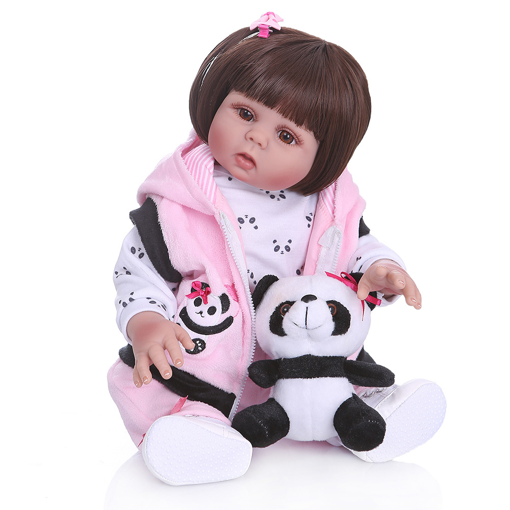 NPK simulación bebé de cuerpo completo de silicona lavable 48cm simulación muñeca transfronteriza e-commerce nicho suministro