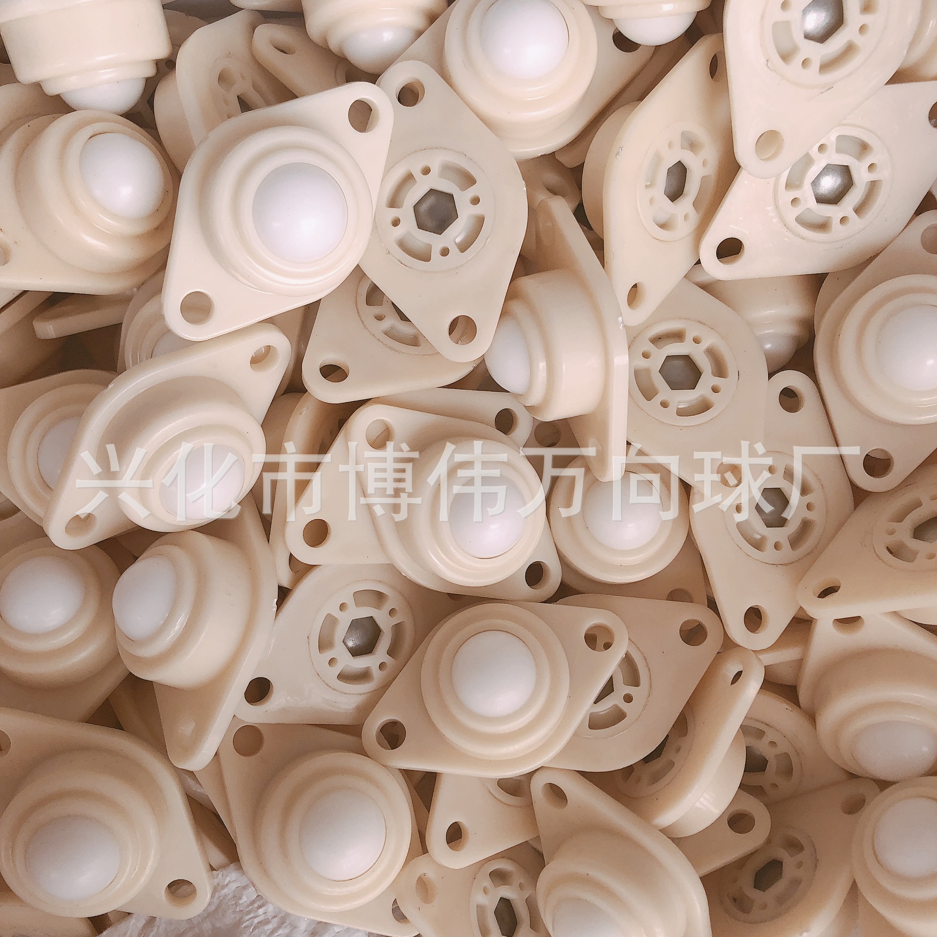 QDH31-25塑制万向球 注塑型 法兰式POM塑料万向牛眼轮WT-01