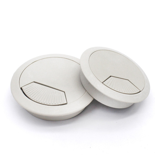 Jinrongda Hardware Desk Plastic Wiring Box Wiring Box Wire Hole Cover Opening 50 53 60 Factory Direct Sales