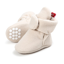 秋冬0-1岁婴儿鞋棉鞋宝宝鞋软底学步鞋 棉高筒4096