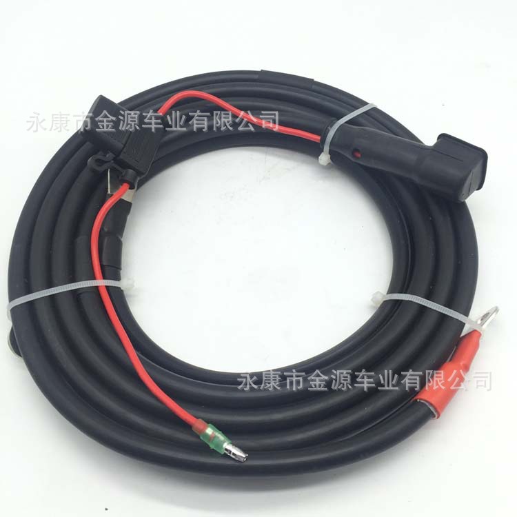 电瓶线电源线适用于雅马哈船外机舷外机挂机船马达 电源电瓶线