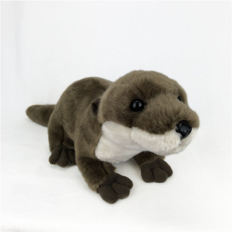 Manufacturer Wholesale Simulation Wild Animal Otter Plush Toys Children's Doll Ornaments Gifts