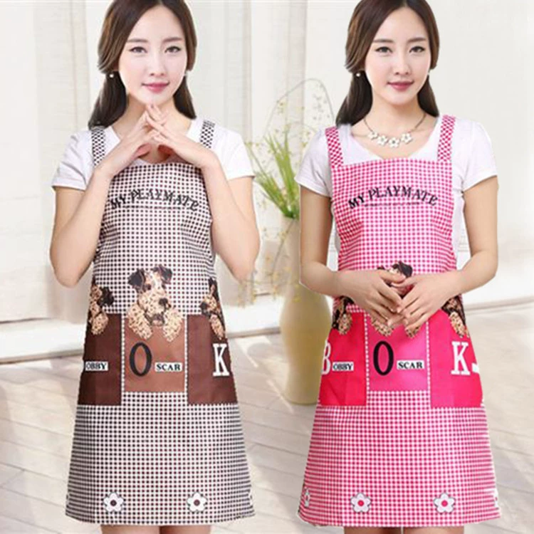 Кухонный фартук для домашней готовки, фартук с лямками, рабочая одежда для взрослых, модный женский рекламный фартук с защитой от пятен