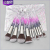 Diamond transparent glossy brush, pack PVC, new collection, 10 pieces