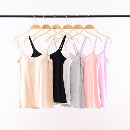 Dance practice clothes for women adult yoga dance tops fitness camisole sports bra with chest pads