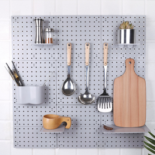 Hole-free wall-mounted plastic storage rack kitchen organizer bathroom organizer multi-purpose storage value