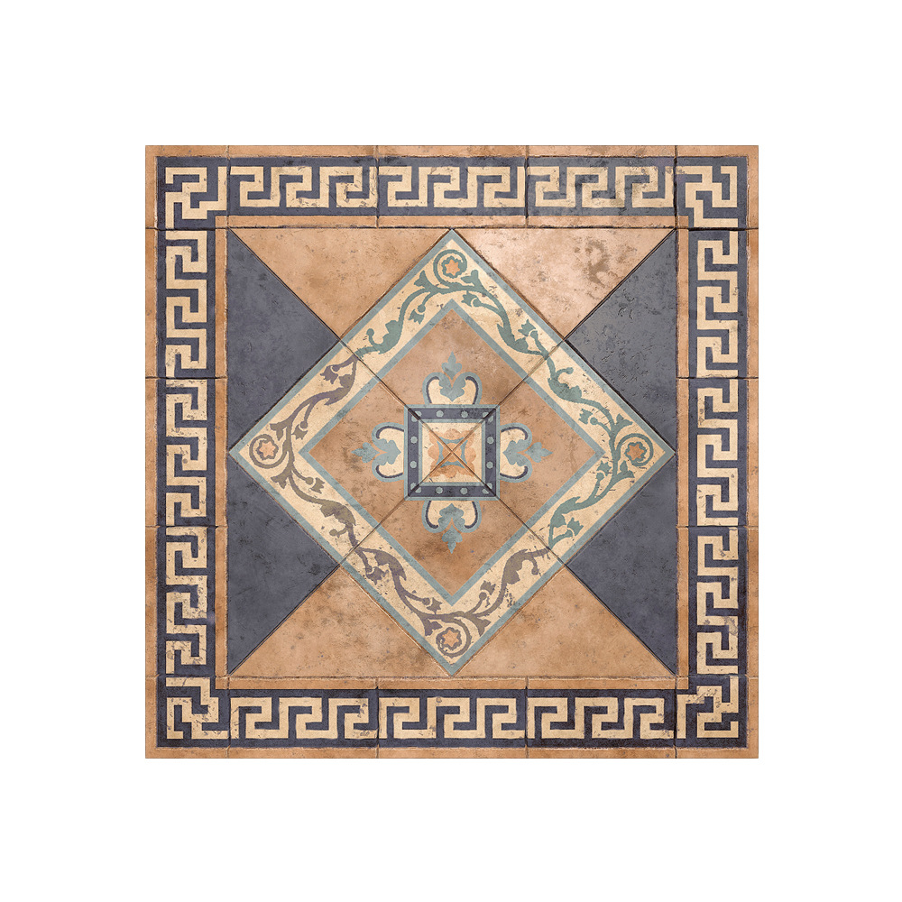 Papel pintado autoadhesivo al por mayor imitación mármol cristal europeo azulejo pegatinas salón decorativo piso pegatinas autoadhesivas piso parche