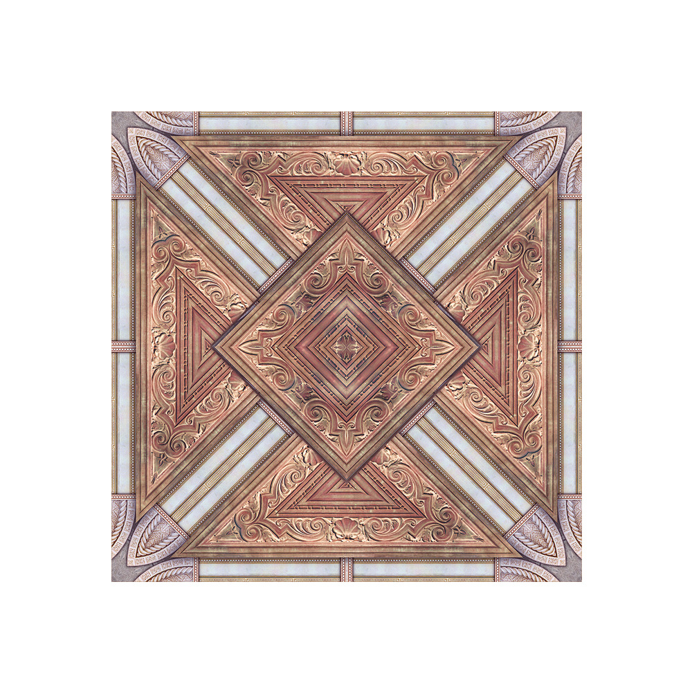 Papel pintado autoadhesivo al por mayor imitación mármol cristal europeo azulejo pegatinas salón decorativo piso pegatinas autoadhesivas piso parche