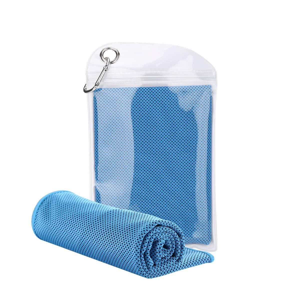 Toalla de fibra fina de secado rápido, fitness, limpieza del sudor, toalla deportiva fría, embalaje, gancho, fuente de fábrica, fuente