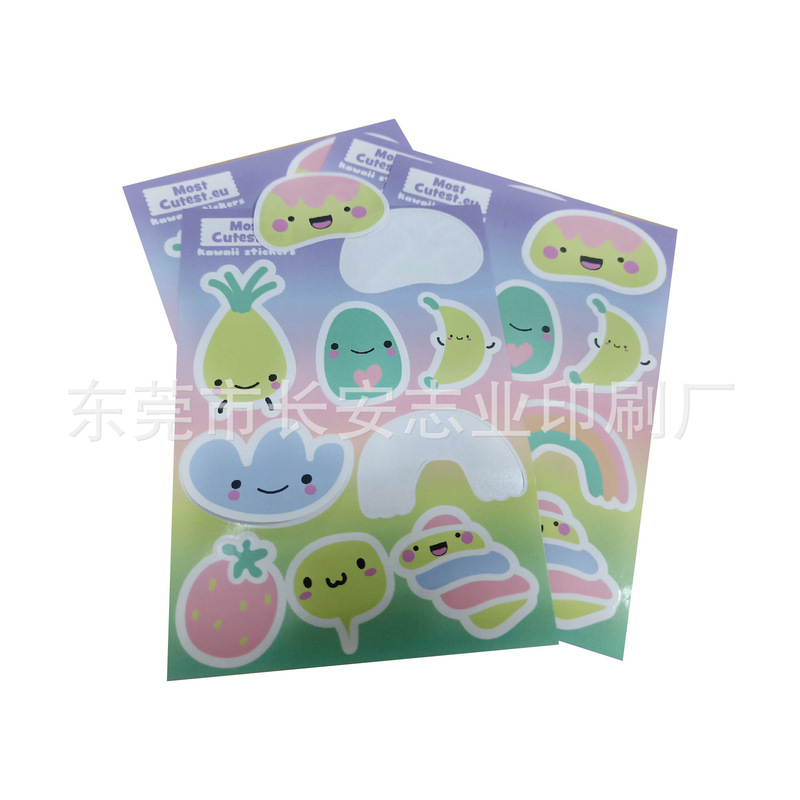 Colorful Self-Adhesive LAbel White BAckground Copper PlAte PAper Self-Adhesive LAbel A3/A4/A5 CArtoon SpeciAl-shAped Sticker