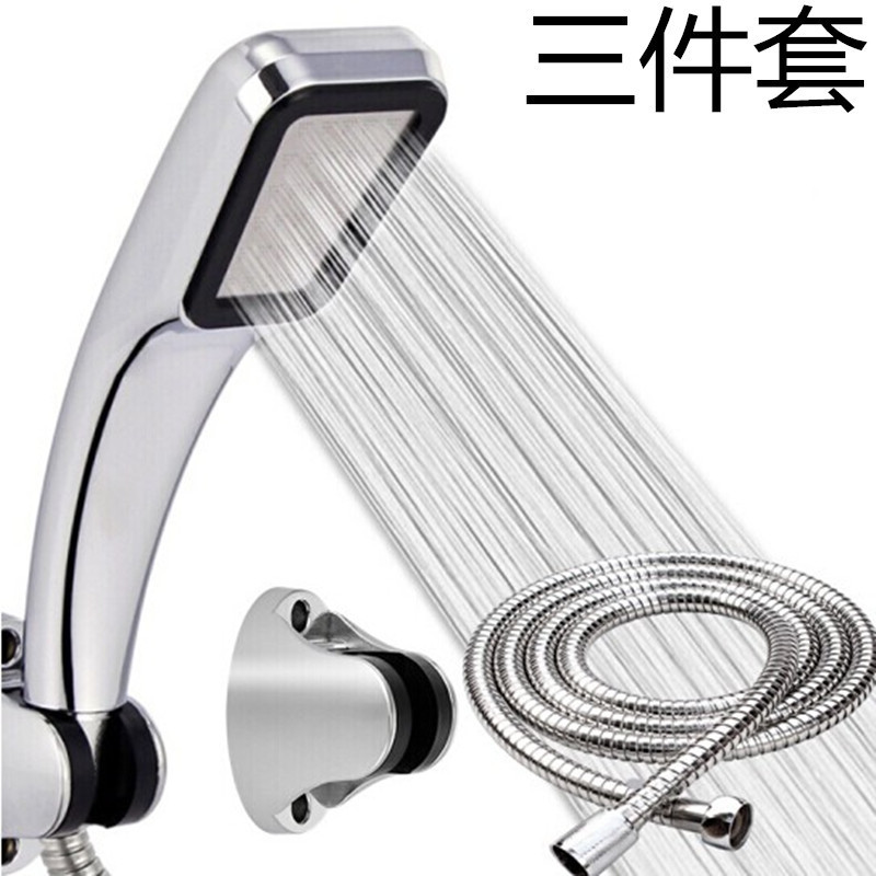 Factory supply direct 300 hole pressurized shower head wholesale square rain hand shower set