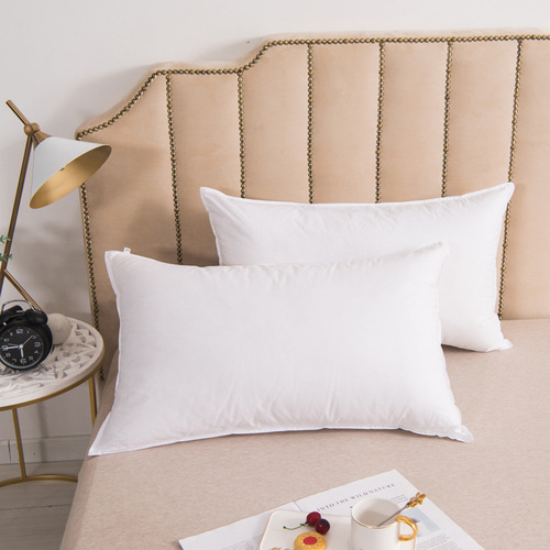 Five-star hotel pillow inserts: Fiber pillows with high-resilience feather-like microfiber, specially designed for hotels—crafted from pure cotton.