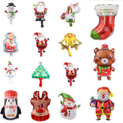 Mini Christmas tree Christmas snowman balloons Christmas party decoration balloons Mini Christmas aluminum film balloons