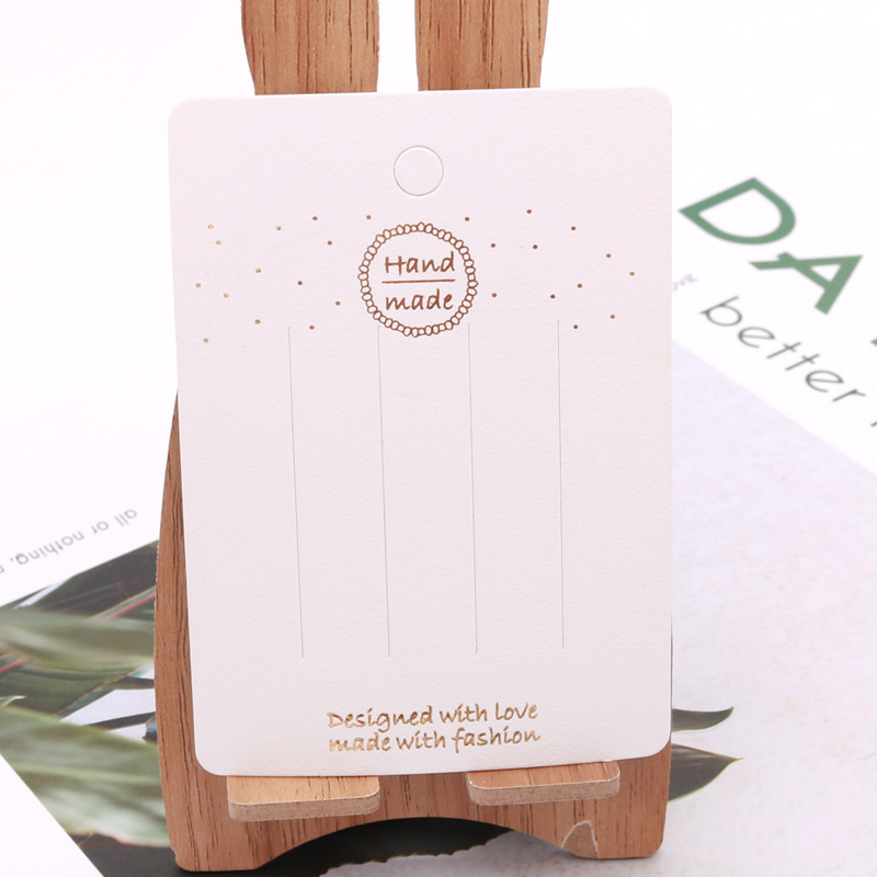 卡通发夹卡纸儿童发卡展示纸卡DIY简约头饰发圈展示用纸