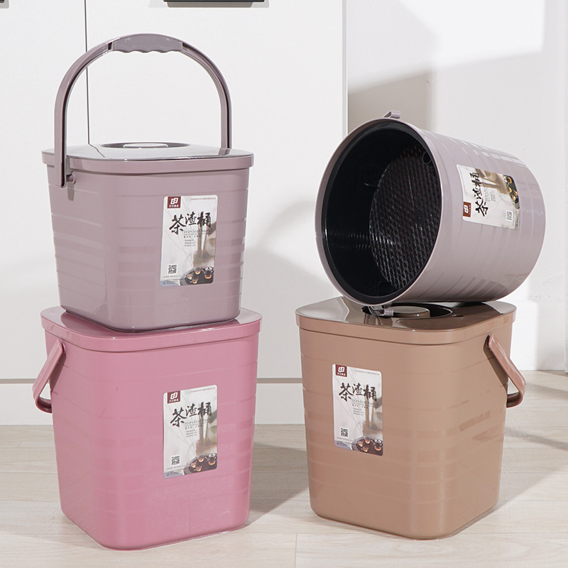 日日茶具茶渣桶茶桶功夫茶具配件茶台废水垃圾桶家用塑料小茶水桶