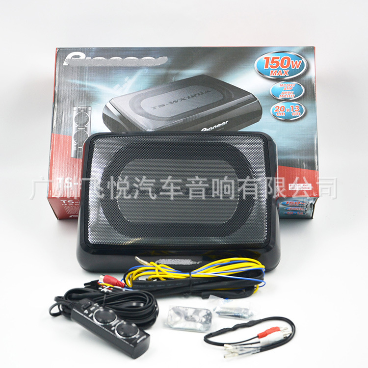 Wholesale ultra-thin gun car audio TS-120A subwoofer 12V Active Car Subwoofer 6*8 inch high power