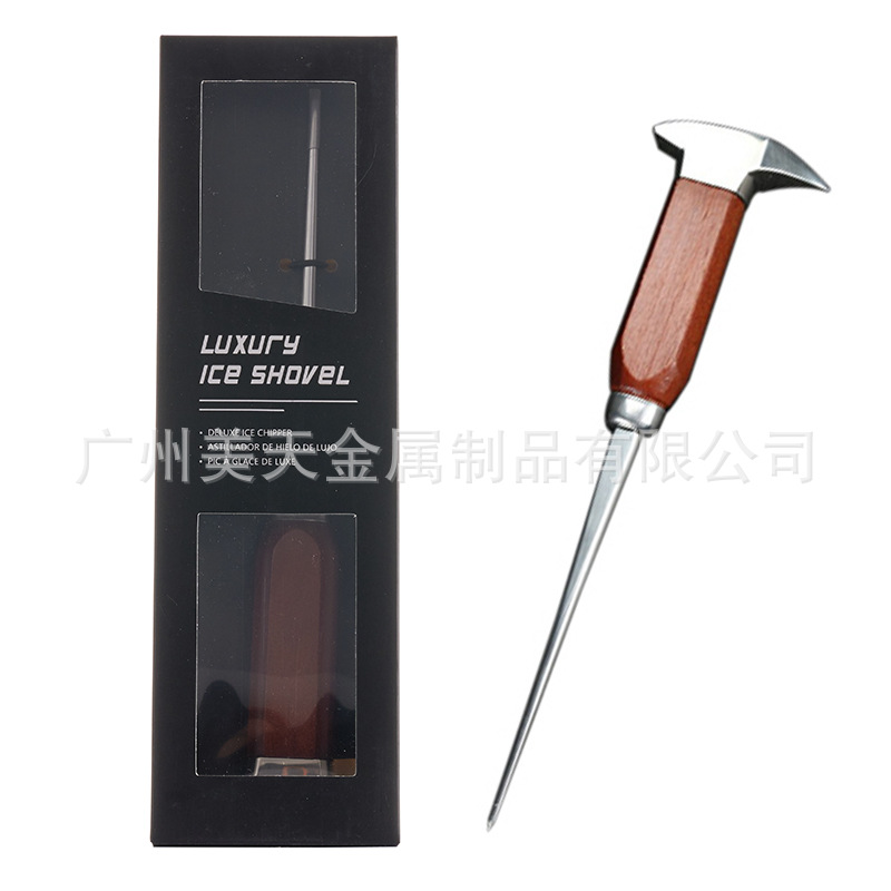 Cono de hielo cónico tenedor único largo