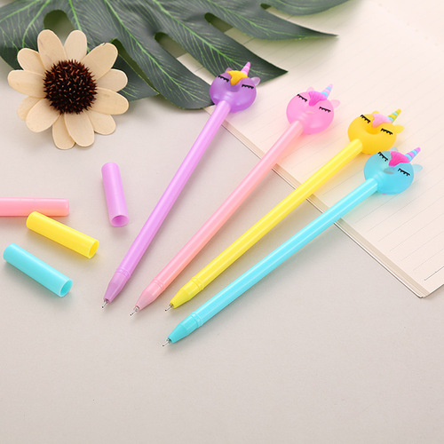 Creative Donut Gel Pen Cute Student Stationery Cartoon Unicorn Water Pen Office Supplies Signature Pen Wholesale