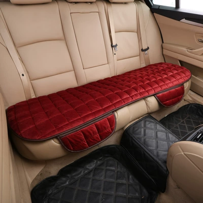 Wool pad | Single No Backrest Winter - rear-three-seat-passion-red