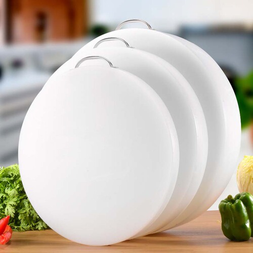 Kitchen round plastic cutting board with handle, chopping board, chopping board, sticky board, meat pier, knife board, chopping board, processing and processing