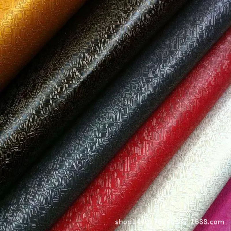 厂家现货直销皮革皮料 PU迷宫纹人造革 电子包装皮革装潢装饰皮革