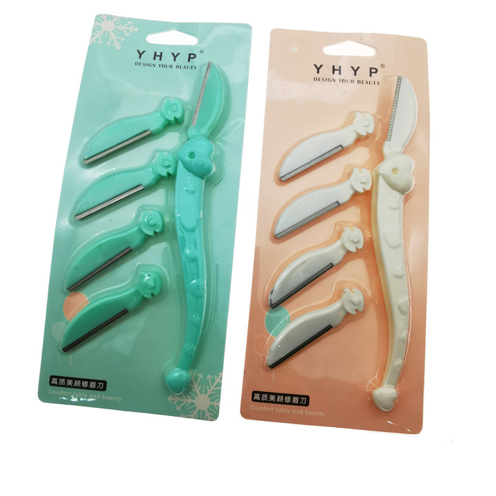 H1415 1 + 4 boutique ceja trimmer ceja tijeras ceja herramientas de belleza traje Yiwu 2 yuanes tienda al por mayor