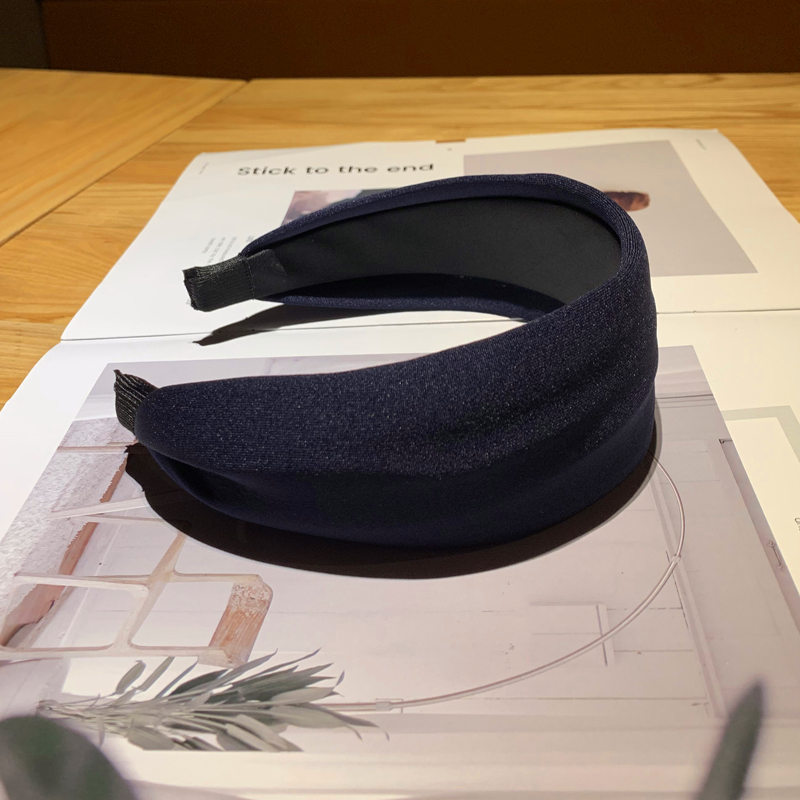 Sandwich light plate headband navy blue