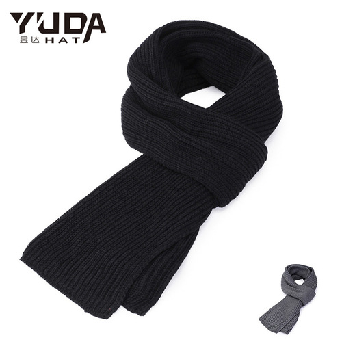 Men's knitted scarf Yuda winter warm face and ear protection scarf woolen knitted scarf manufacturer wholesale
