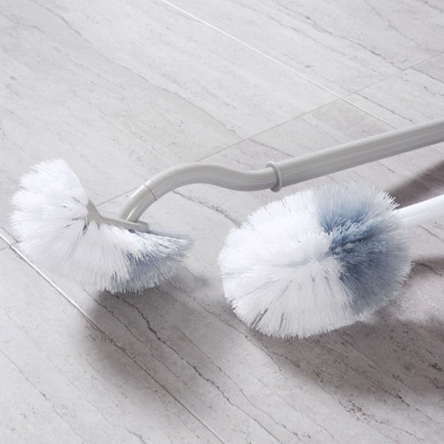 Bathroom curved long handle toilet brush cleaning brush creative no dead ends soft bristle toilet brush toilet brush manufacturer