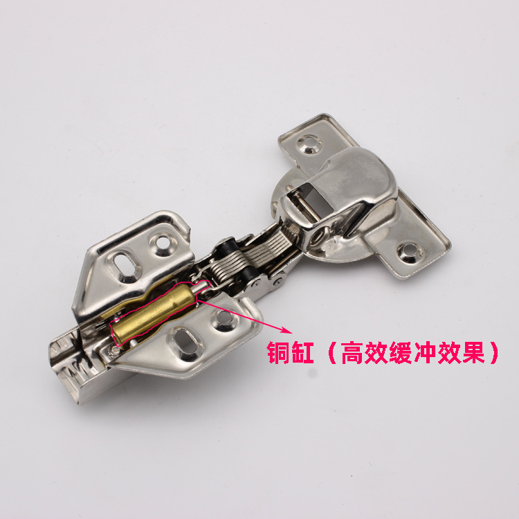 25/26/28/30mm Acero inoxidable 40 taza pesada buffer puerta bisagra 40 taza tubo aviones bisagra fija