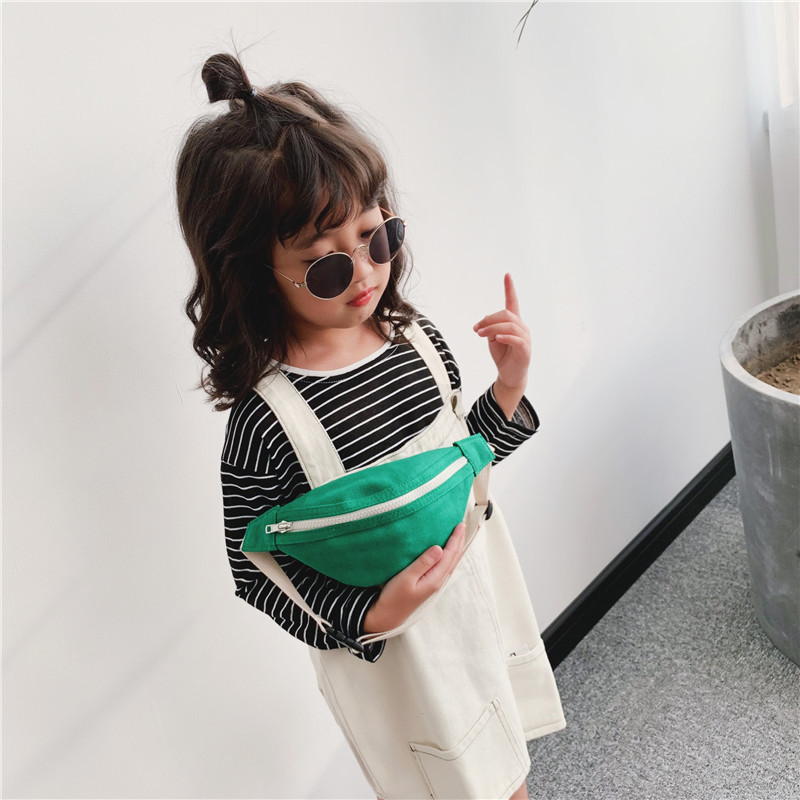 Bolso infantil estilo coreano, otoño-invierno 2025, nuevo bolso de hombro, mini bolso de cintura, moderno para niños y niñas, bolso de pecho sencillo y a la moda