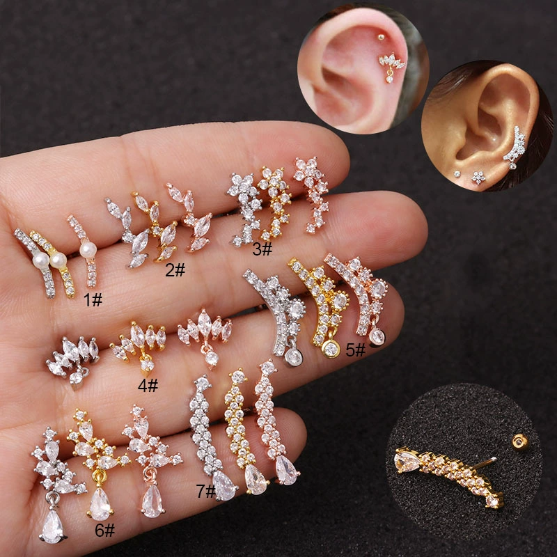(跨-border торговля), серьги, креативное пирсинг из нержавеющей стали, Aliexpress, корейский стиль