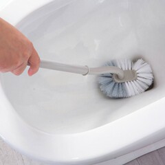 Curved long handle toilet brush bathroom cleaning brush creative no dead ends soft bristle toilet brush toilet brush manufacturer