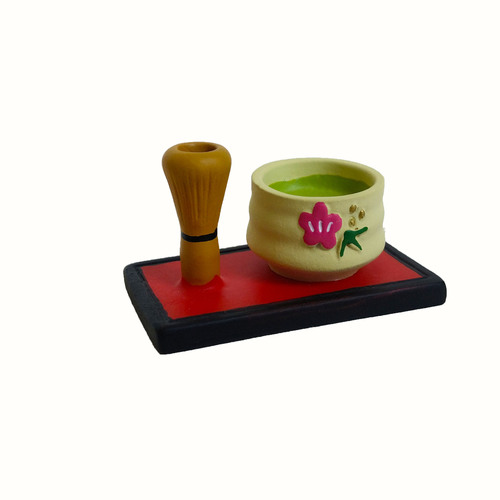 Food and toys Japanese ZAKKS tea set matcha sake iron teapot cake dots INS scene decoration resin crafts pendulum