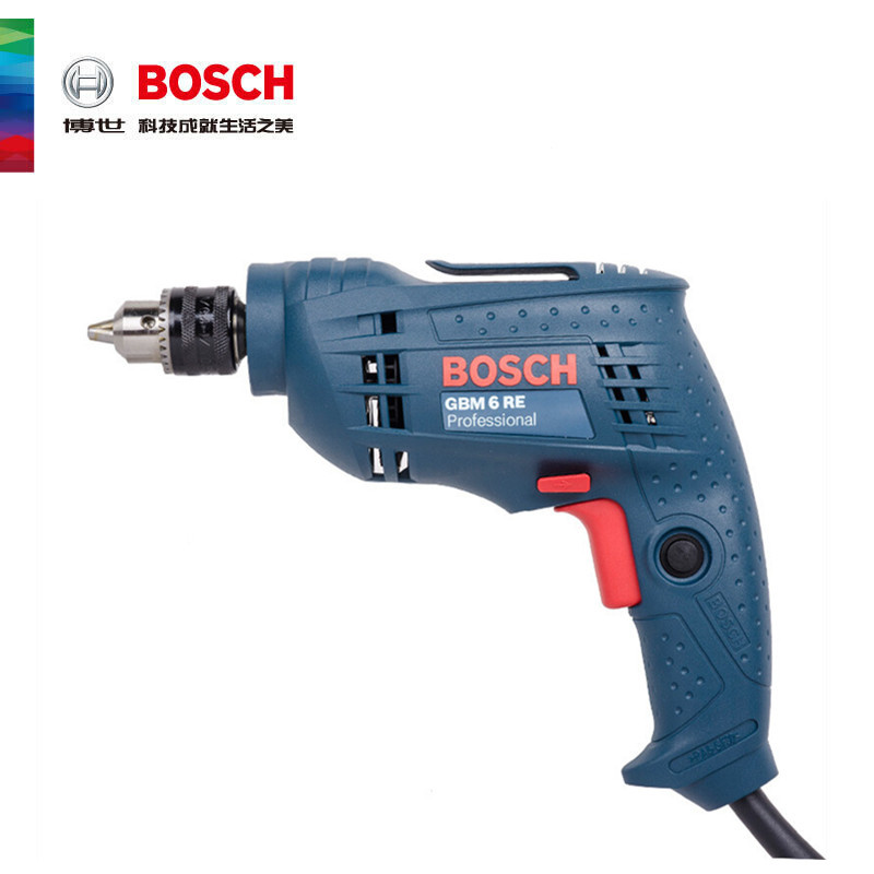 BOSCH博世手电钻GBM6RE正反调速电钻电动螺丝批起子机