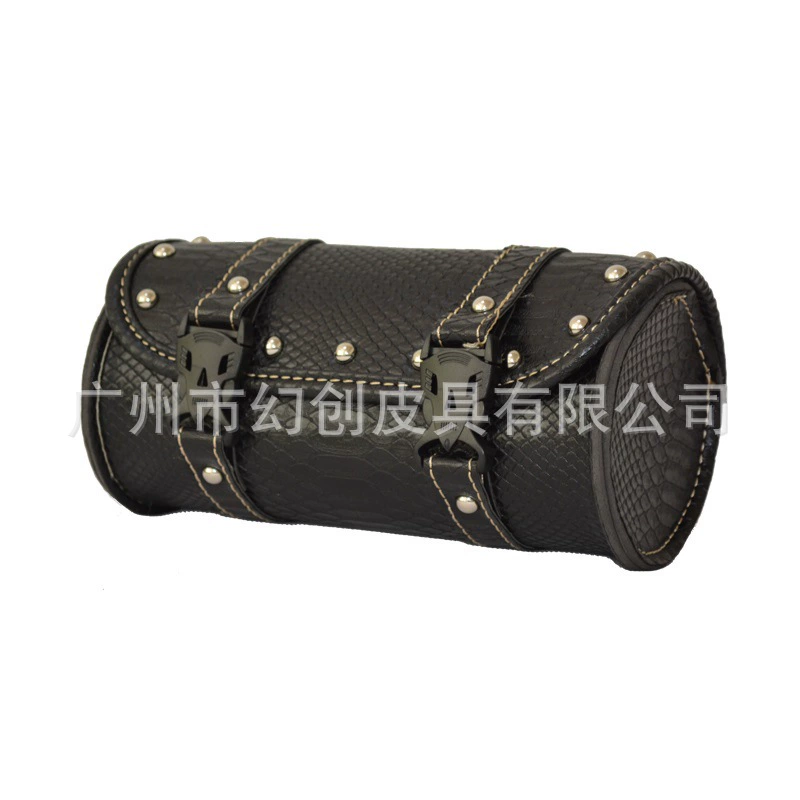 Crocodile waterproof leather quickly unzip the motorcycle front car tail bag mini -hanging bag small toolkit package