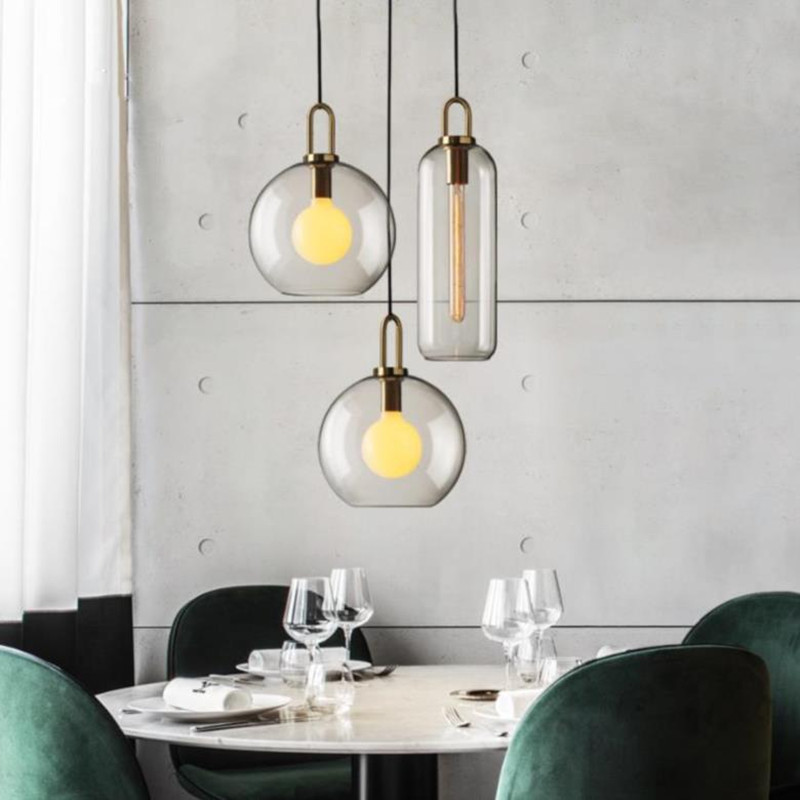 Modern glass design ceiling lamp for living room for bed