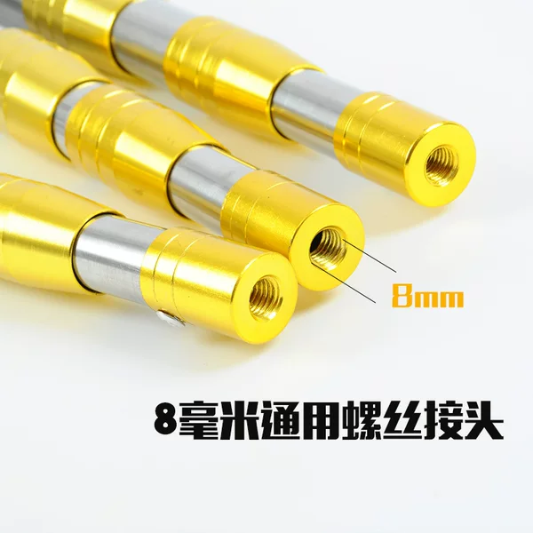 Stainless Steel Fishing Net with Telescopic Folding Head, Fish Scoop, Fishing Net Pole, Fishing Gear Supplies, Reinforced Telescopic Type