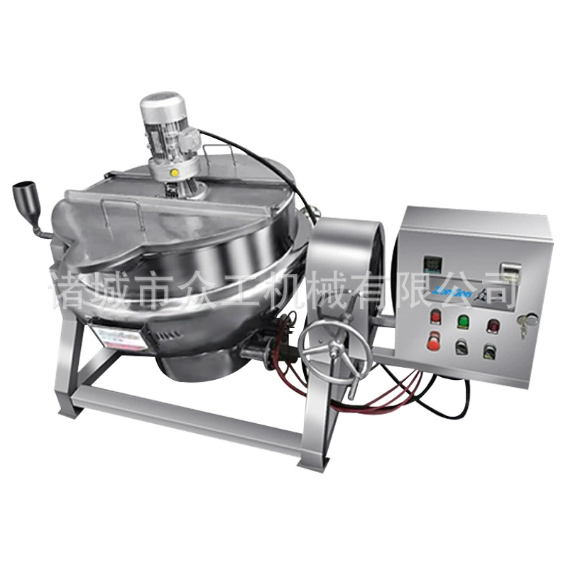 Кастрюля из нержавеющей стали Полностью Автоматическая Опрокидывающаяся кастрюля Сборный горшок для обработки овощей Ламинированный горшок