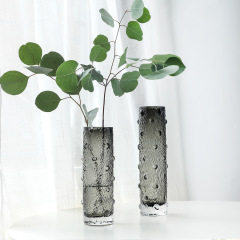 Vision Far vase Nordic bead design European minimalist wholesale transparent glass vase floral vessel flower arrangement decorative piece