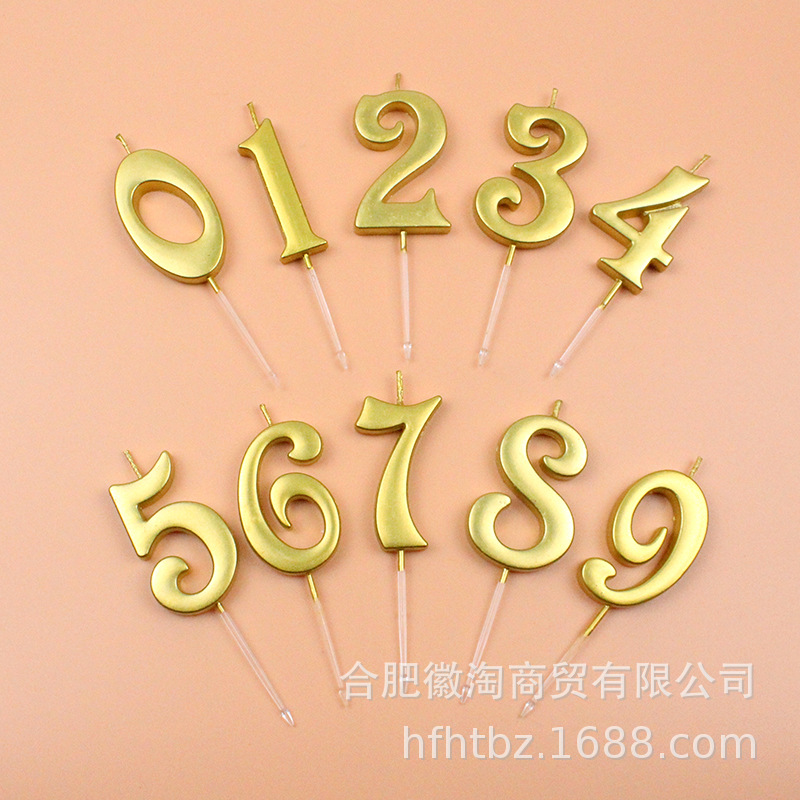 Venta al por mayor gran celebridad de Internet vela digital en caja creativa vela digital de oro de lujo vela digital en caja