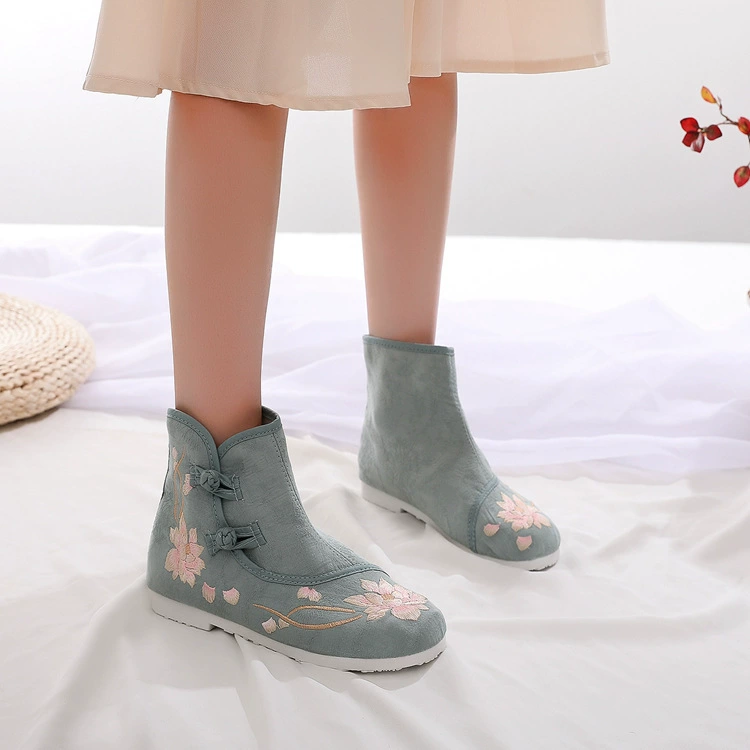 Autumn Hanfu, low boots, Chinese style