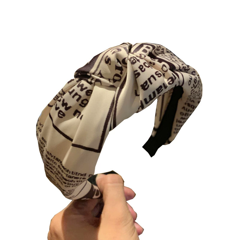Headband, cloth with letters for face washing, hairpins, hair accessory, South Korea, simple and elegant design