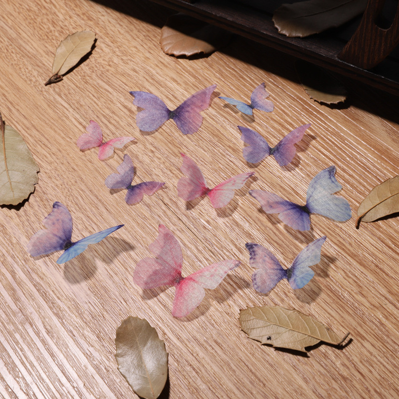 Single Layer Artificial Tulle Butterfly Wings DIY Making Antique Hair Accessories Hairpin Step Material Headwear Earrings Accessories