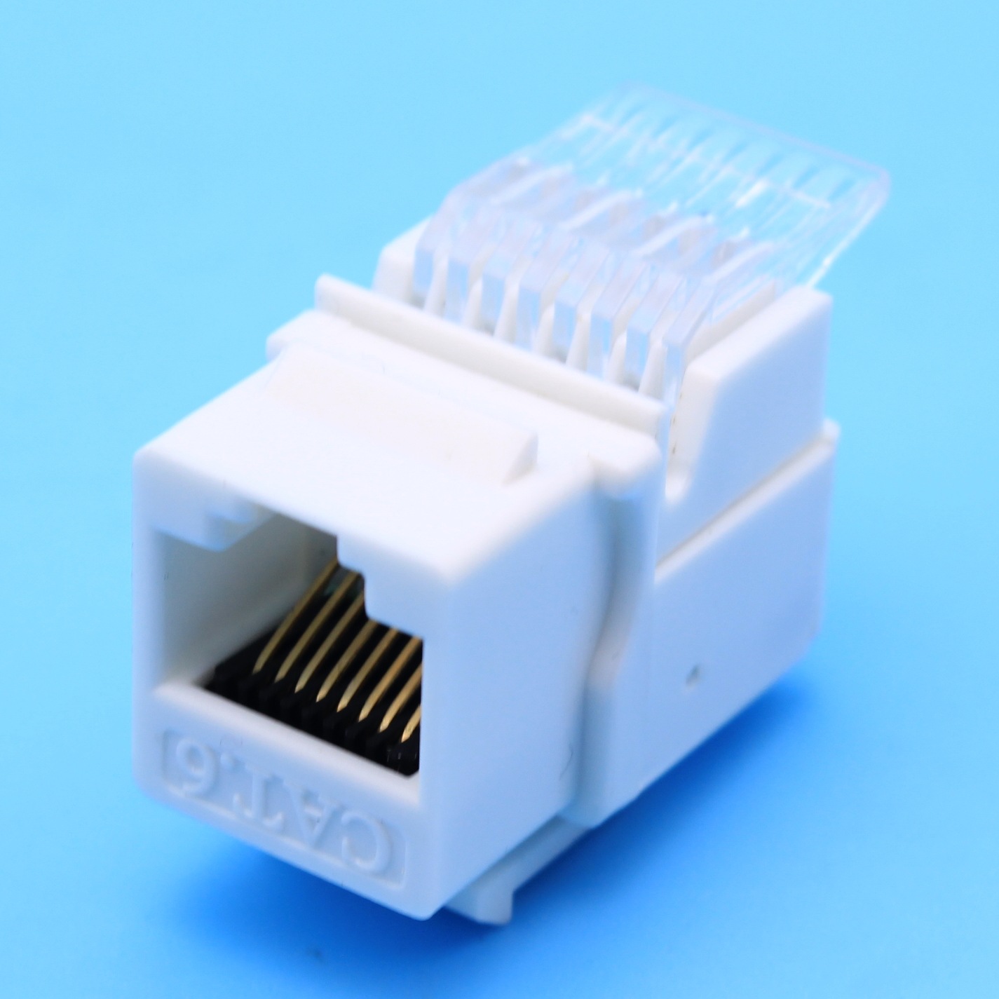 六类 cat6  非屏蔽 免打网络信息模块 keystone jack RJ45