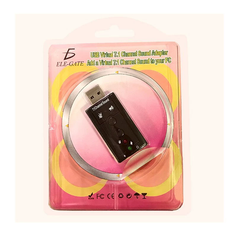 Drive 7.1 - многоканалная настольная ноутбуковая машина, внешний USB звуковой интерфейс с переключателем, прямые продажи оптом