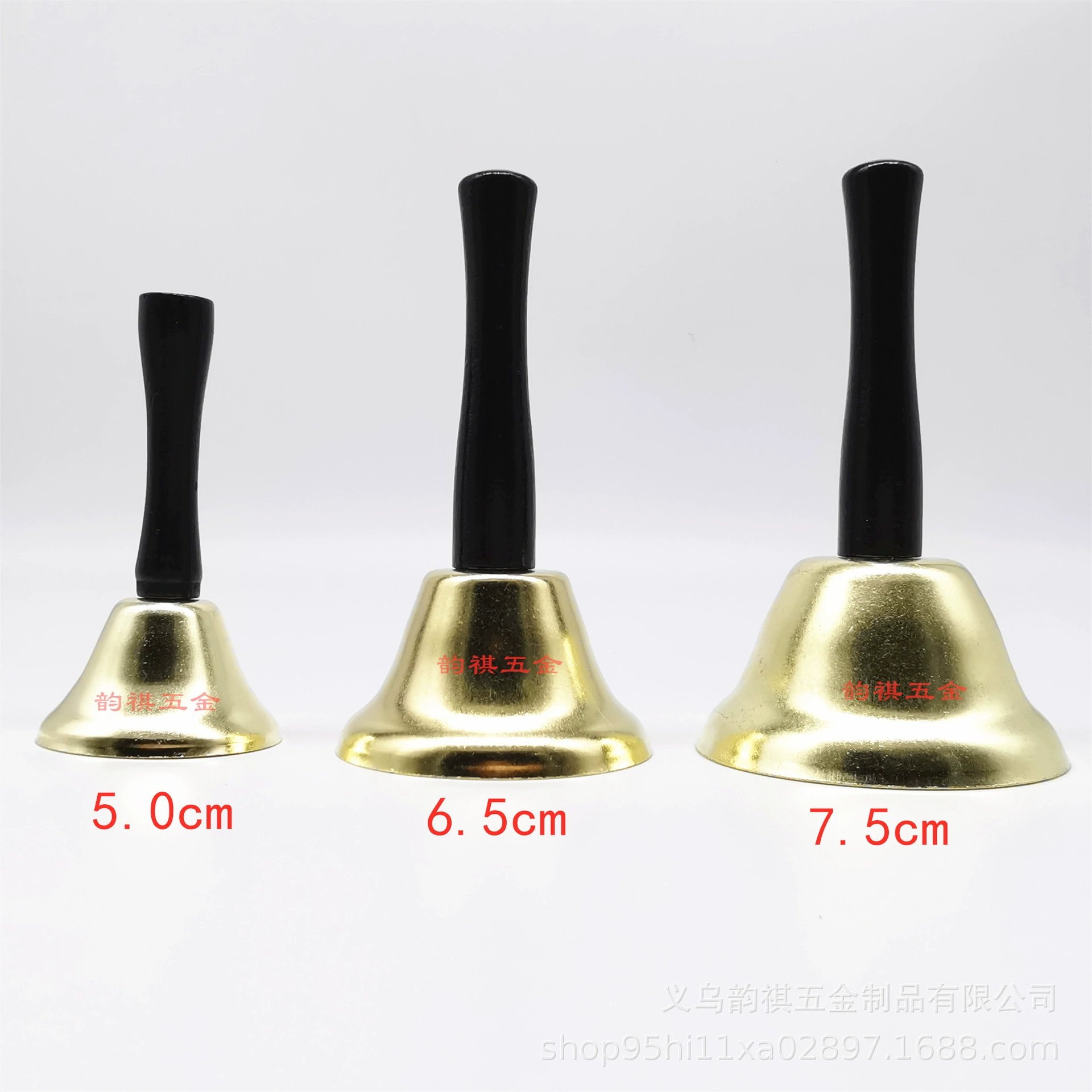 Металлический колокольчик 50 мм 65 мм, погремушка 75 мм, железная ручка, колокольчик, рождественское украшение, колокольчик для заказа, колокольчик для дам