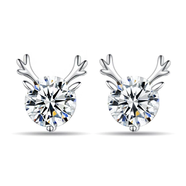 Diamond Little Deer Earrings E3227-01