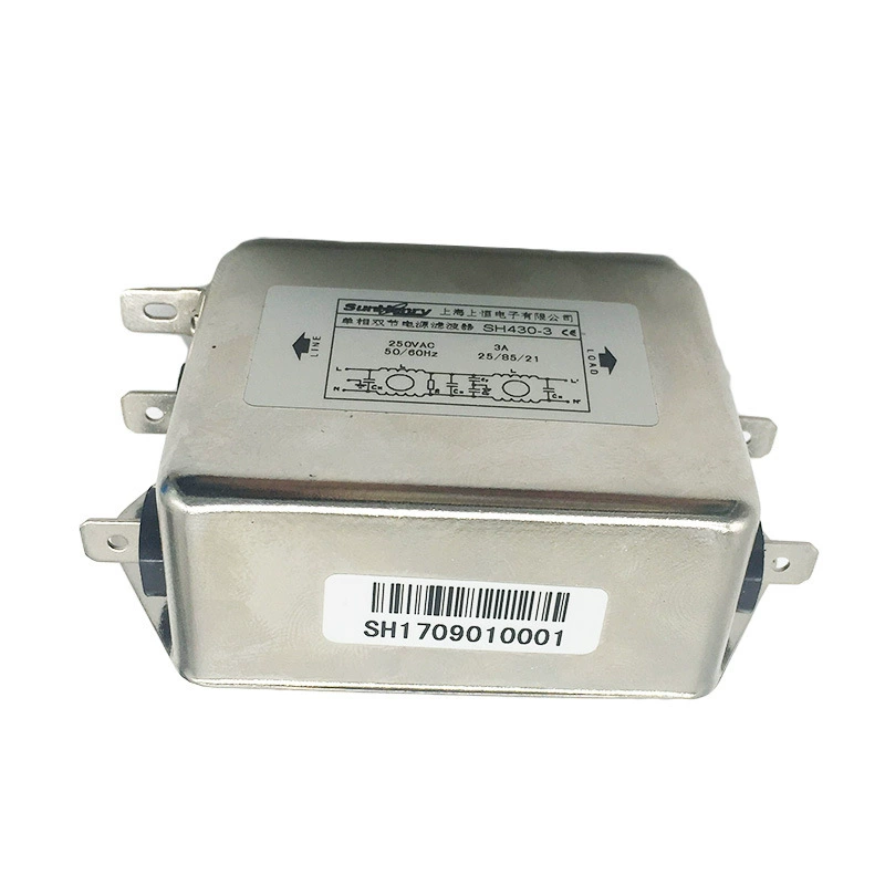 Солнечное матовое стекло Shanghai Shangheng AC Power Filter SH430-3/L однофазная двойная сварочная пластина 3A